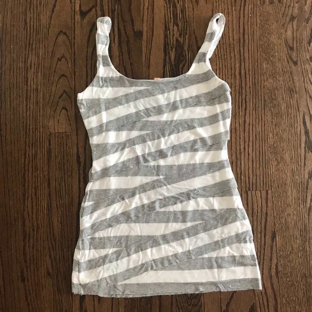 Striped fitted tank